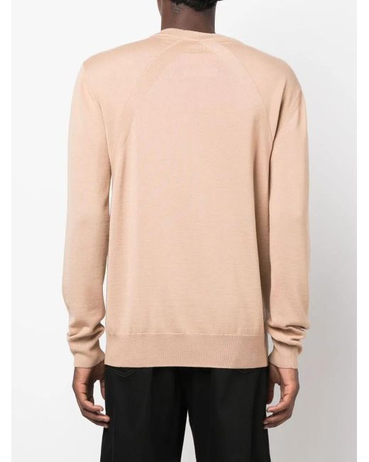 Jil Sander Pink Wool Crew-Neck Jumper for men