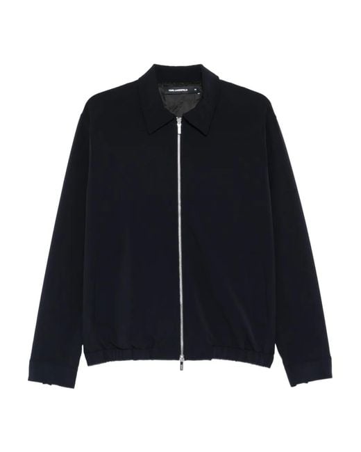 Karl Lagerfeld Blue Zip-Up Jacket for men