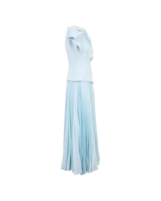 Acler Women's Blue Cornmore Pleated Midi Dress