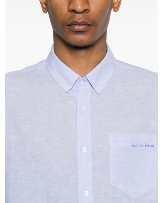 Maison Labiche Carnot Overhemd in het White voor heren