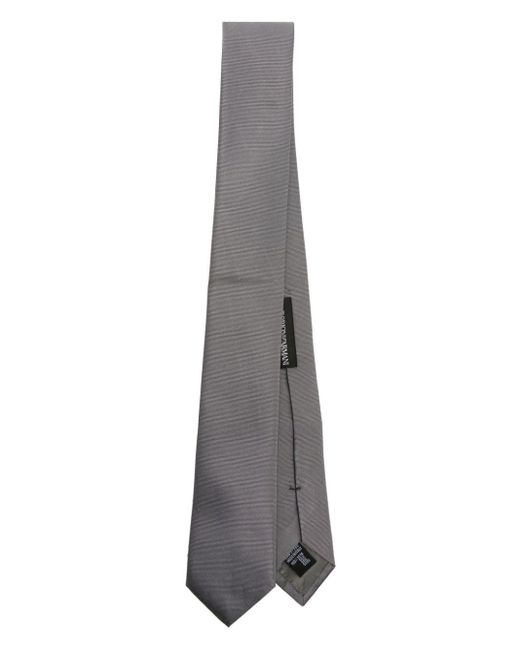 Corbata de seda Emporio Armani de hombre de color Gray