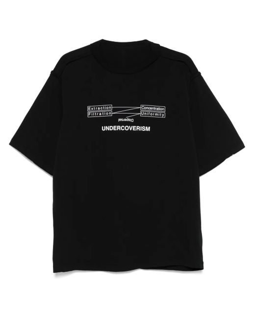Undercover T-Shirt Met Print in het Black voor heren