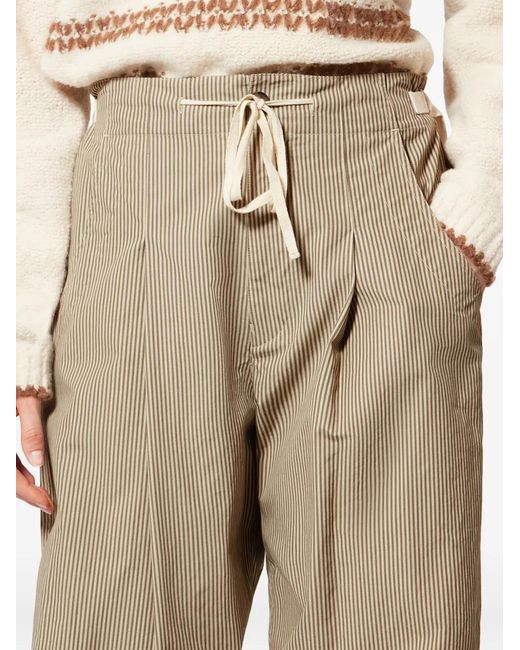 Isabel Marant Natural Khaki Cotton Pants