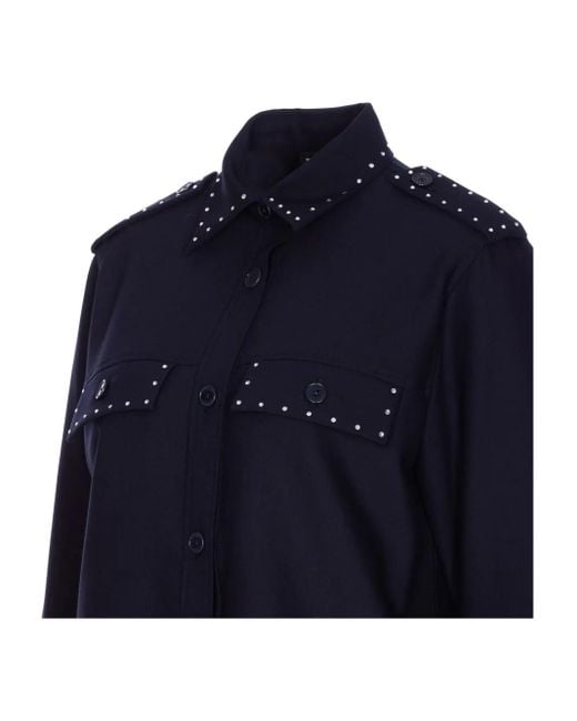 Zadig & Voltaire ビジュートリム シャツ Blue