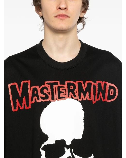 Mastermind Japan Black Skull Graphic T-Shirt for men