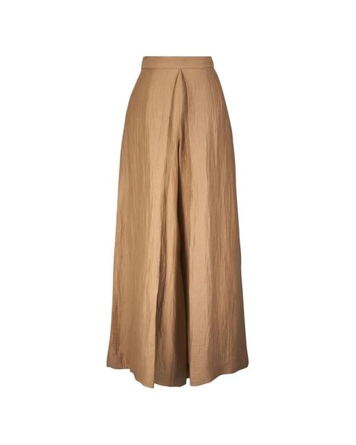 Antonelli Natural Pleated Palazzo Pants