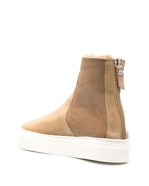 Agl Attilio Giusti Leombruni Brown Meghan Rear-Zip Fastening Boots