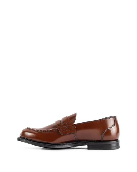 Church's Brown Farsley 2.0 Leather Penny Loafers for men