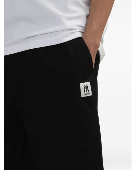 KTZ Black Logo-Patch Shorts for men