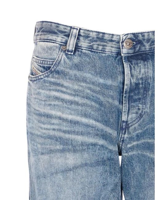 Jeans Con Design A Cinque Tasche di DIESEL in Blue da Uomo