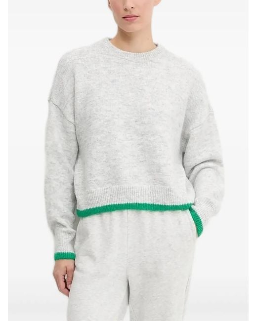 P.E Nation White Marquee Crew-Neck Sweater
