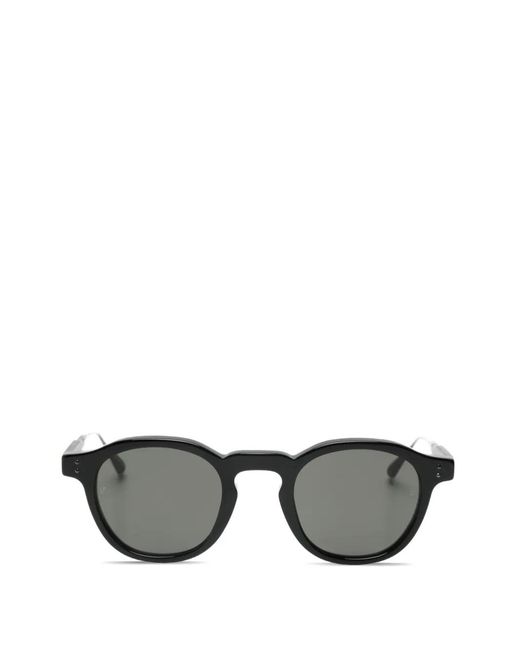 Linda Farrow Gray Heath Round-Frame Sunglasses