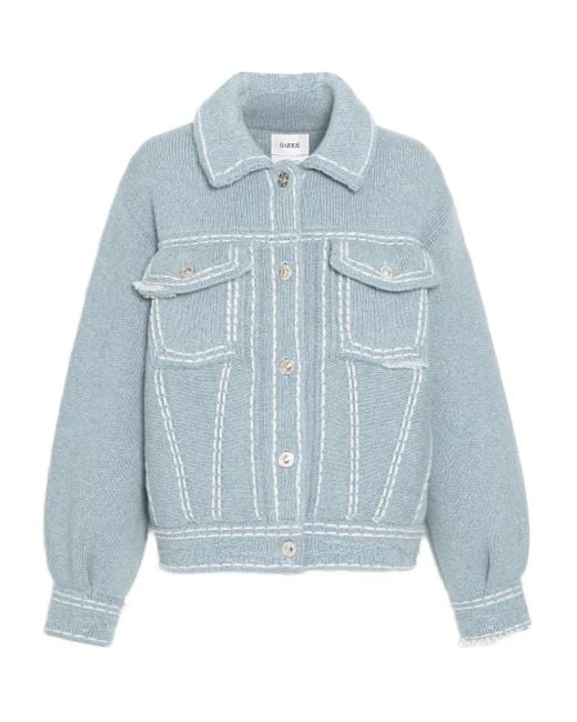Barrie Blue Contrast-stitching Jacket