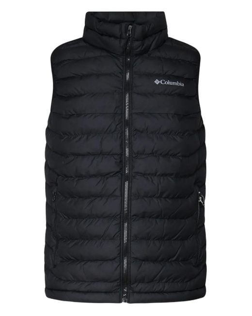 Columbia Black Logo-Patch Gilet for men