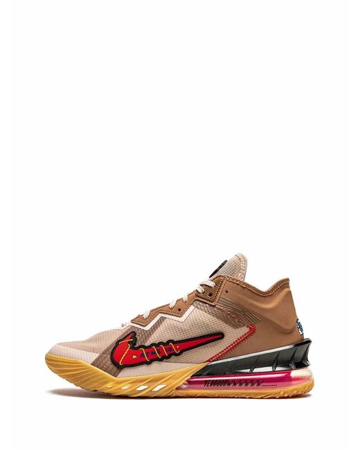 Nike Blue X Space Jam Lebron 18 Low "Wile E. Coyote Vs Roadrunner" Sneakers for men