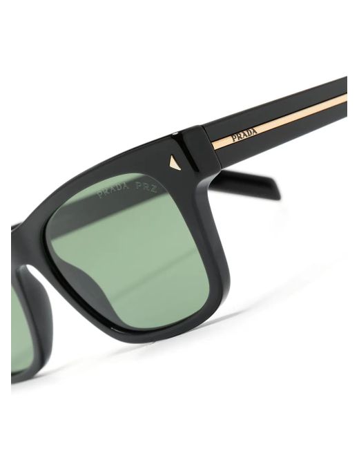 Prada Green Square-Frame Sunglasses for men