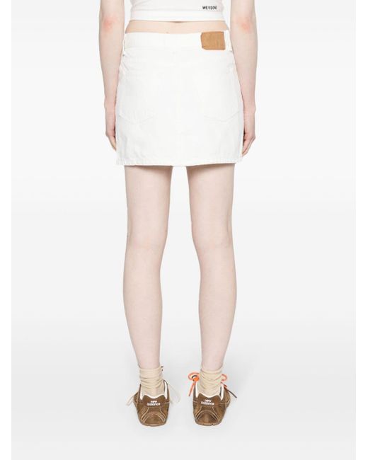 Jeanerica White Lea Denim Miniskirt