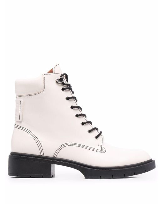 coach leather ankle bootie