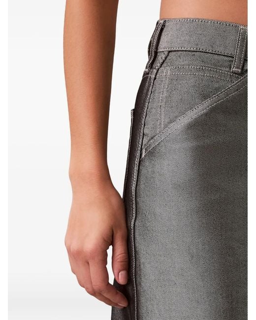 Calvin Klein Gray Buttoned Trousers