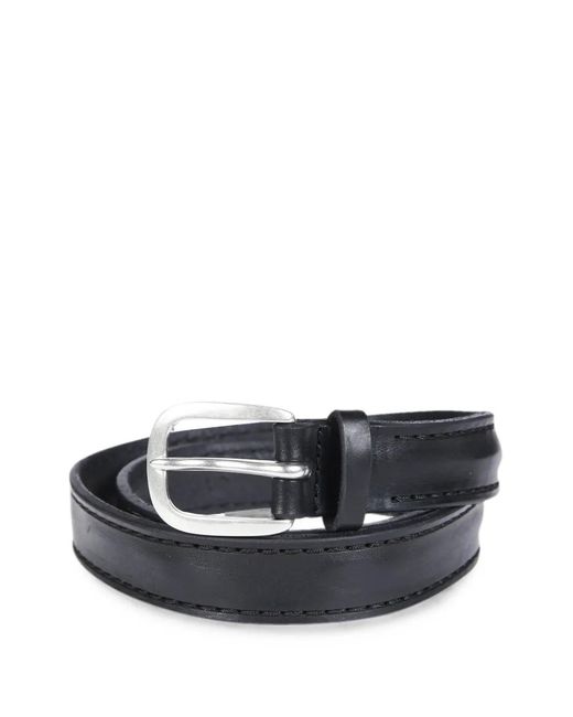 Orciani Black Bull Soft Leather Belt for men