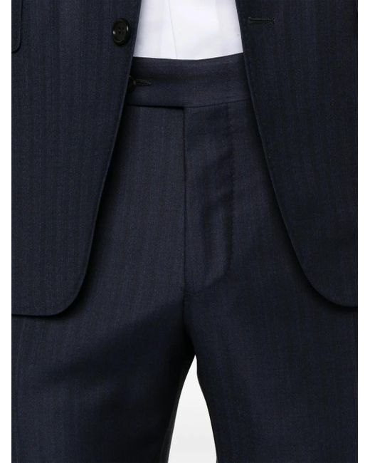 Canali Blue Single-Breasted Suit for men