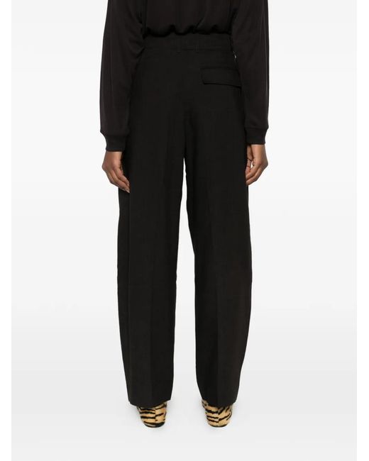 Studio Nicholson Black Acuna Pleated Trousers
