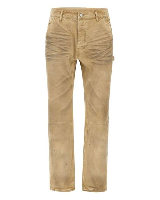 Purple Brand Natural Snap Carpenter Jeans for men