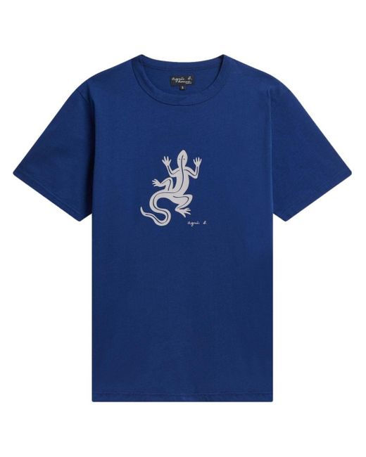 Agnes B. Blue Brando Cotton T-shirt for men