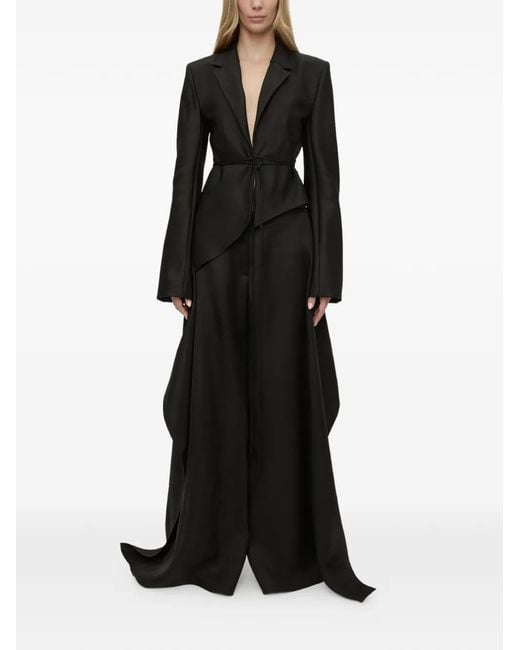 Christopher Esber Black Released Towel Trousers
