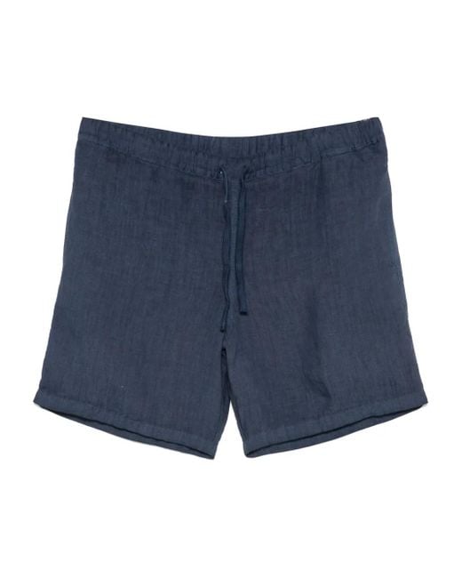 120% Lino Shorts aus Leinen in Blue für Herren