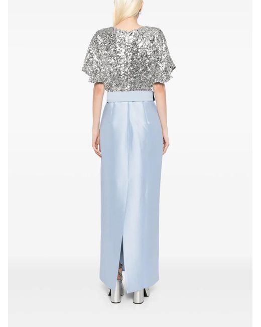 Sachin & Babi Blue Marlene Gown
