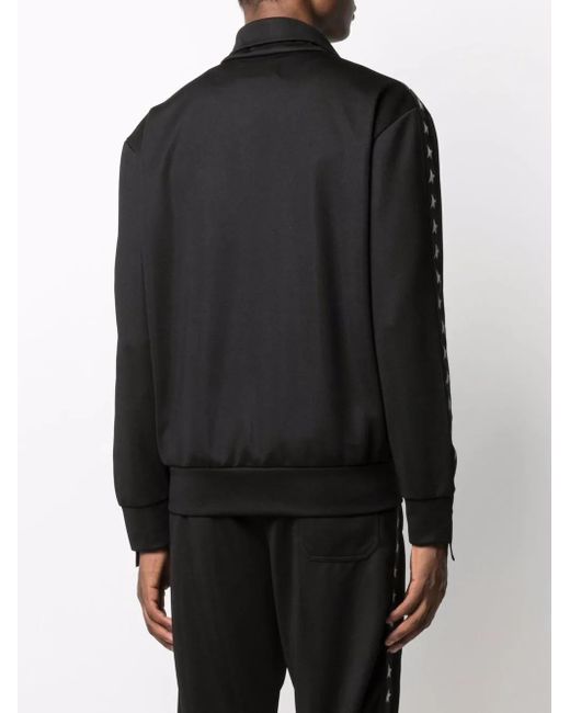 Golden Goose Deluxe Brand Black Logo-print Zip-fastening Jacket for men