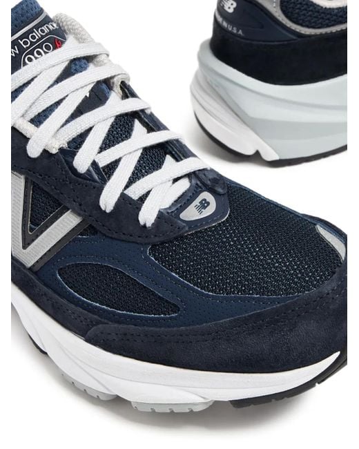 New Balance Blue Made In Usa 990v6 Sneakers - Women's - Pig Suede/rubber/fabric