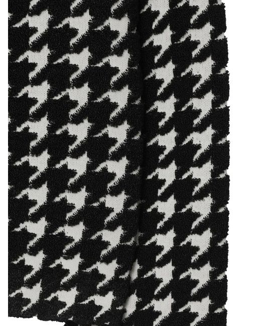 Burberry Black Pullover Mit Hahnentrittmuster