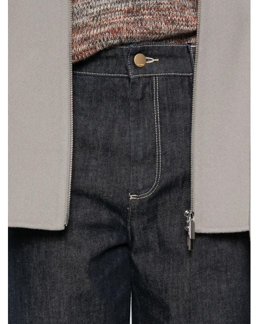 Max Mara Gray Poggio Turn-Up Cuff Jeans