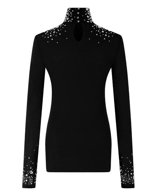 Rabanne Black High-Neck Top