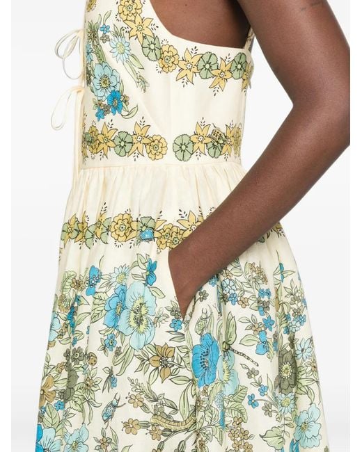 ALÉMAIS White Sophia Midi Dress