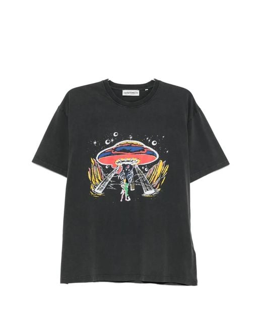 Carne Bollente Black Alien Affection Graphic-Print T-Shirt for men