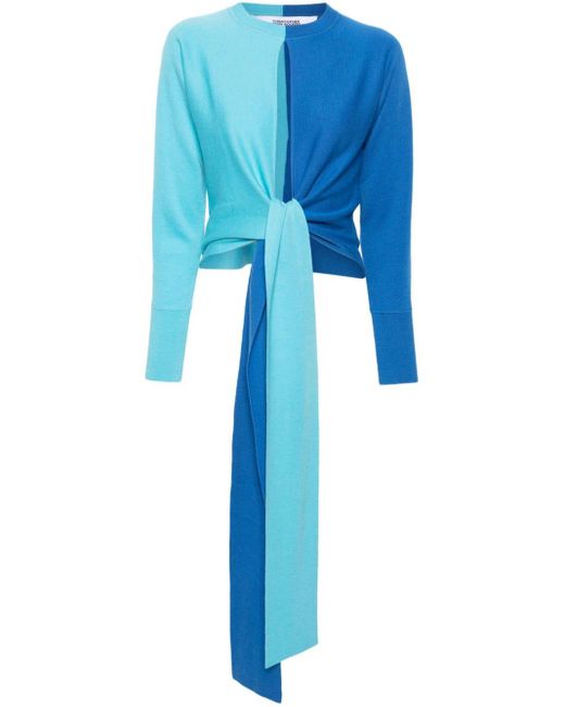 Maglione con design color-block di Christopher John Rogers in Blue