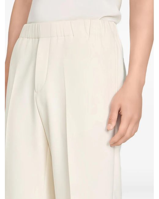 Sandro White Wide-Leg Trousers for men