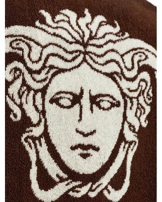 Versace Brown Veste Zippée À Imprimé Medusa