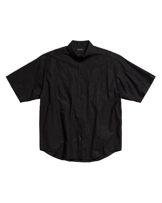Balenciaga Black Surfer Cotton Shirt for men