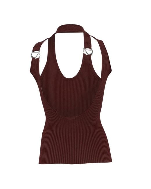 Coperni Red D-Ring Top