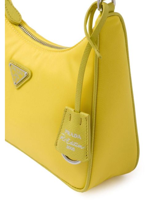 Prada Re-edition 2005 Shoulder Bag in Yellow | Lyst