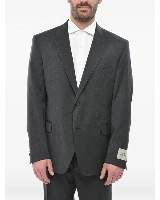 Corneliani Gray Single-Breasted Suit for men