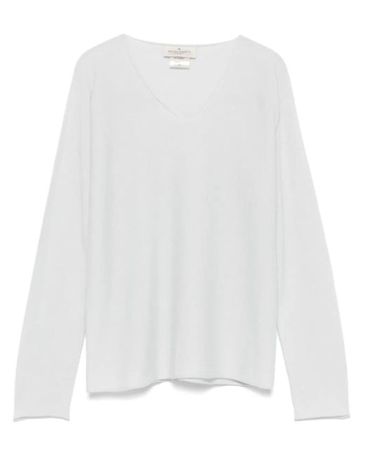 Bruno Manetti White Cashmere Top
