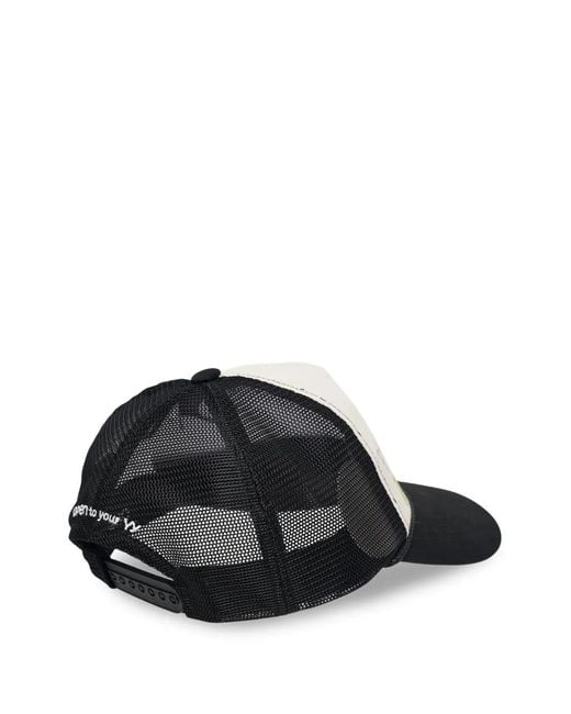 OPEN YY Black Mesh-Panel Baseball Cap