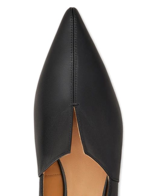 Tod's Black Pointed Flat Ballerinas
