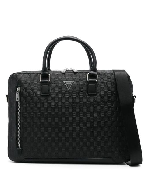Guess Black G-Wave Laptop Bag