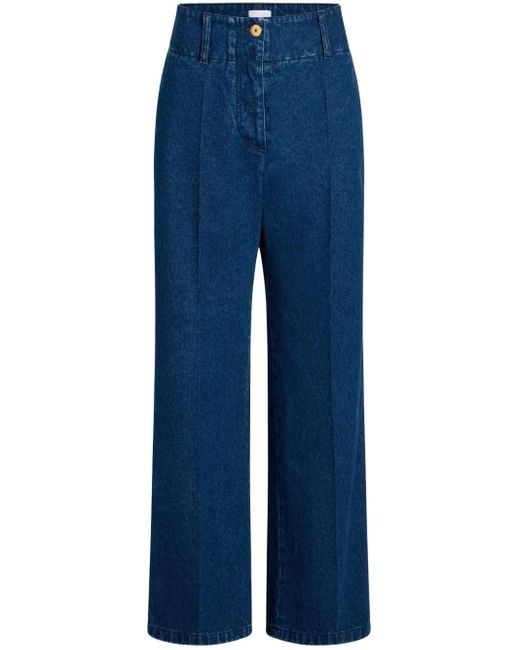 Patou Jeans Met Wijde Pijpen in het Blue